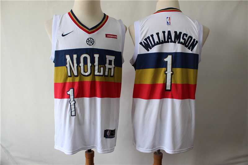 Pelicans 1 Zion Williamson White Earned Edition Nike Swingman Jersey,We sell and wholesale Pelicans 1 Zion Williamson White Earned Edition Nike Swingman Jersey on line form chian!